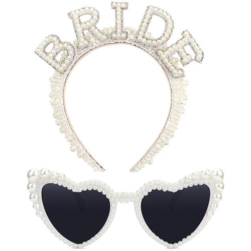 Bride haarreif mit perlen und - haarreif,