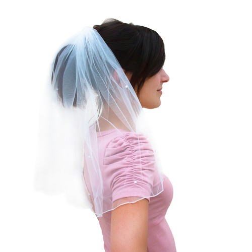 Brautschleier mit haarkamm jga - brautschleier,