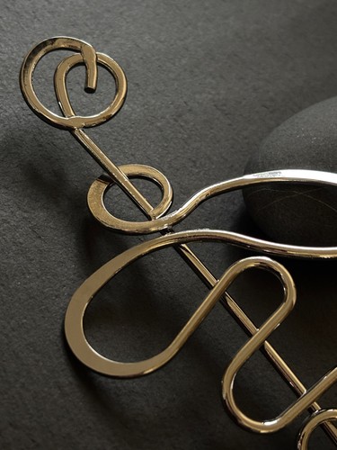 Elegante haarnadel aus metall - elegante,