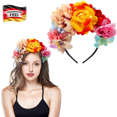 Blumen haarreif damen karneval - blumen,