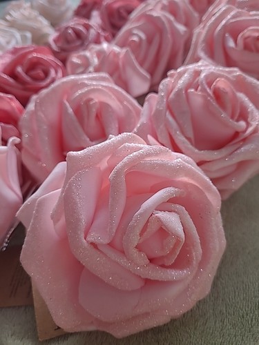 Rosenblüte seide mit clip - seide,