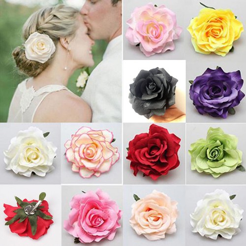 Rose blume haarnadel braut - rose,
