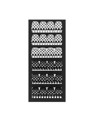 24er set haarklammern schwarz - set,