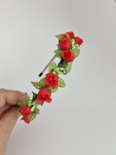 Blumenkranz haarreif rote - blumenkranz,